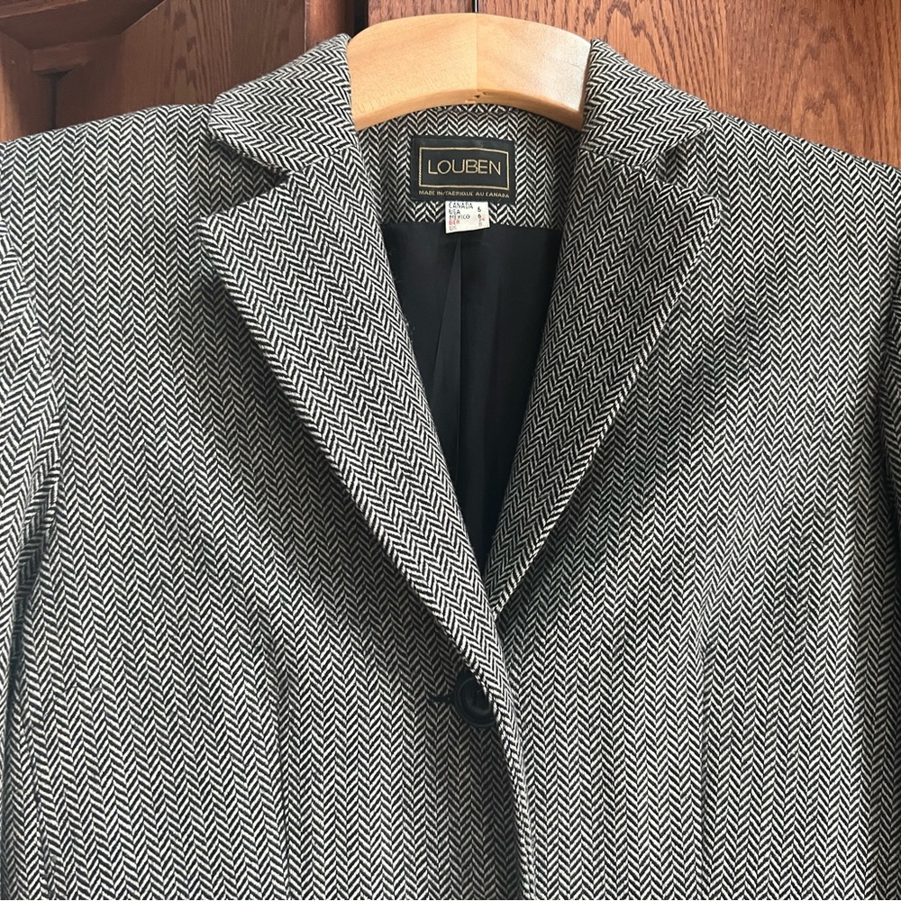 Louben beautiful herringbone duster coat